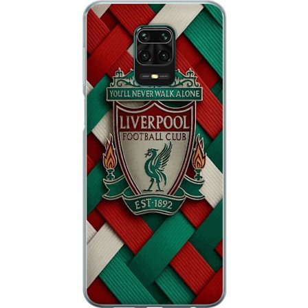 Kompatibelt Mobilskal till Xiaomi Xiaomi Redmi Note 9 Pro Liverpool Football Club-emblem med You'll Never Walk Alone i kraftfull grafisk design för p