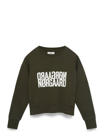 Mads Nørgaard Original Sweat Tilvina Sweatshirt - Khaki green - L