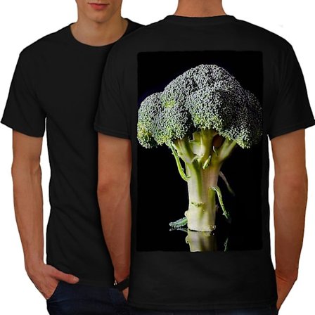 Grön Broccoli Herr T-shirt Baksida