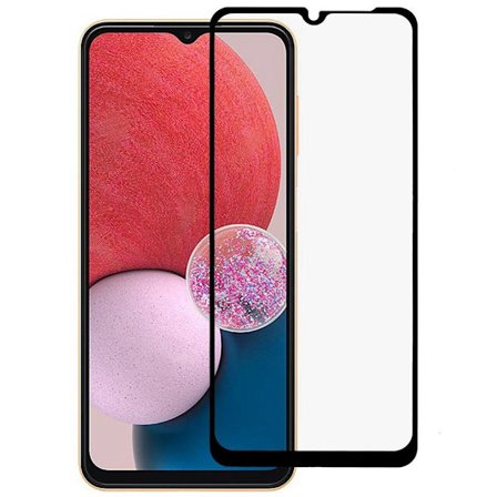 SKALO Samsung A13 4G Heltäckande Skärmskydd Härdat Glas - Svart