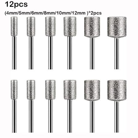 Hiomapää, grafiittitanko, kiillotettu 12 kpl