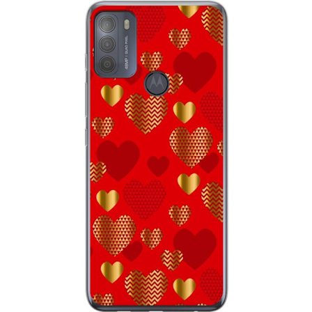 Yhteensopiva Puhelinkuori Motorola Motorola Moto G50 GoldenHearts