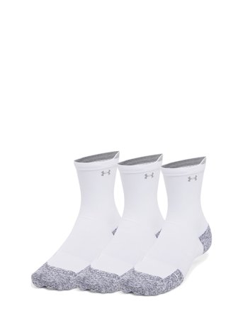 Under Armour Ua Ad Run Cushion 3Pk Crew - White - S