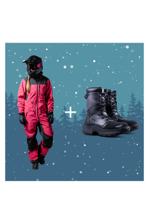 Naisten Haalari Raven Boondocker + Kelkkasaappaat Fallout