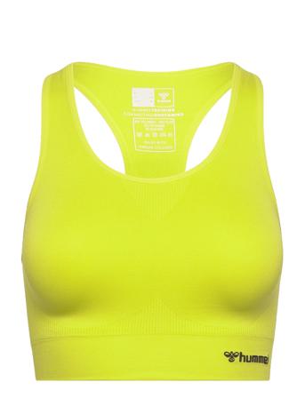 Hmltif Seamless Sports Top Lingerie Bras & Tops Sports Bras - ALL Gul Hummel*Betinget Tilbud
