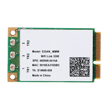 Mini PCI-E Wlan-kort för Intel WIFI Link 5300 AGN Dual Band 450 Mbps trådlöst kort