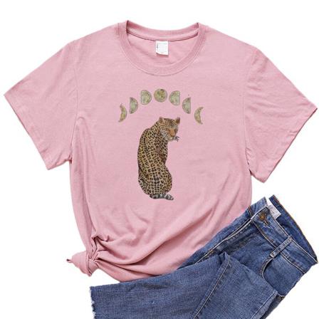 T-shirt Med Printed För Damer Med Print