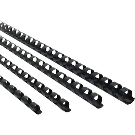 Svart, 100-pack - Lösbladspärmar, Blandad storlek, 21 ringar