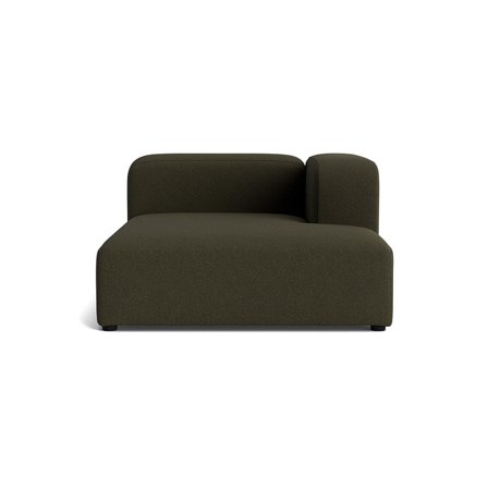 Milo XL chaiselong, højrevendt - Loop Grøn - 130x170x72 - Sofa, chaiselong