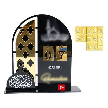 2026 Eid Mubarak Ramadan Kareem Festdekoration Akryl nedtællingskalender