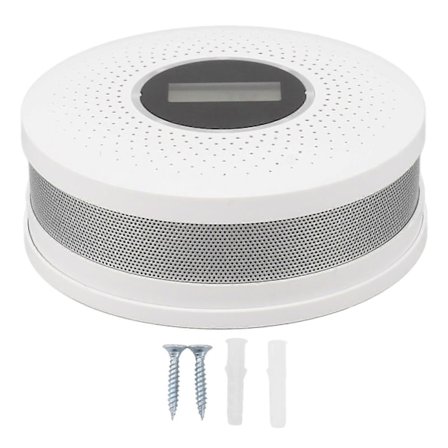 CO Røgalarm - Kombinations Brand- og Gaslækageadvarsel til Hjemme- og Kontorsikkerhed