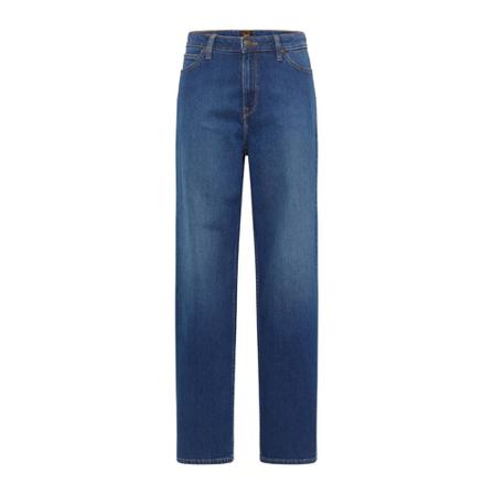 Lee Wide leg long city Jeans , Blauw , Dames , Maat: W29 L33