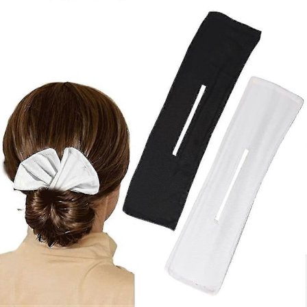 2 stk Deft Bun Sort Hår Bun Maker Bun Crown Twister Klud Magic Clip Fransk Twist Bun Shaper Bøjle Hårbånd
