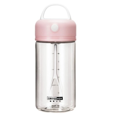 Coffee Boy 380ml Elektrisk Proteinflaska Blender Milkshake Gym Rosa