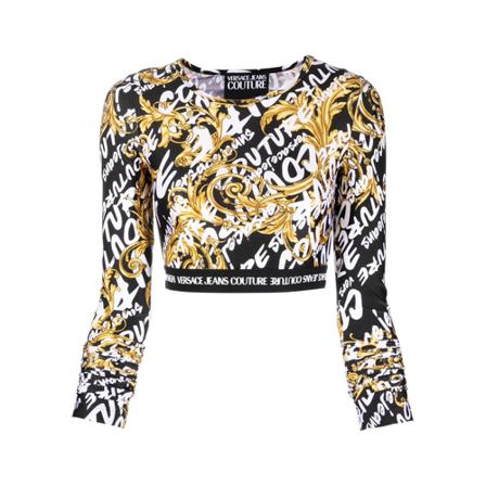 Versace Jeans Couture Logo-print top Hvid, Dame