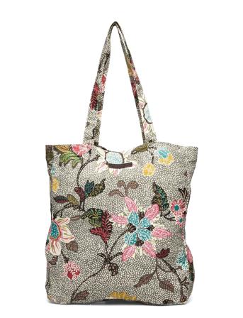 New Shopper Grey Flower Linen Patterned Ceannis