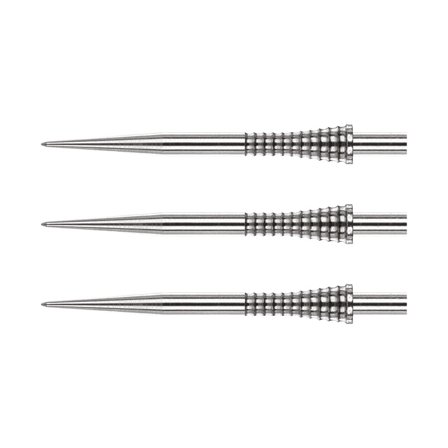 Red Dragon Specialist Dart Points - Silver Effect Raptor GT Gripped Points 35mm