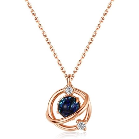 Halskæde til kvinder, personligt univers, stjerneklar himmel, halskæde, kraveben, kæde, mode, planet, halskæde, skinnende vedhæng