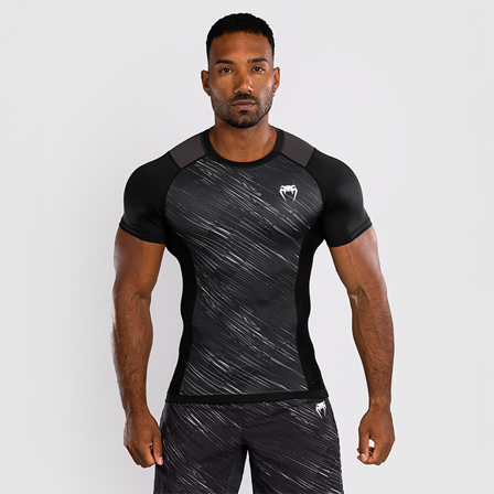 Venum Rapid Rashguard Kortermet Svart Grå Hvit