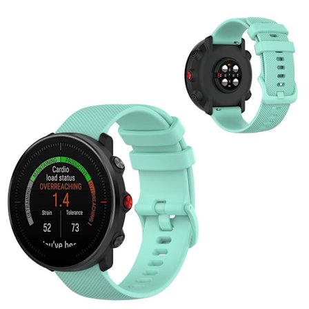 Polar Vantage M / Garmin Vivoactive 4 / Huawei Watch GT klockarmband i silikon - Cyan