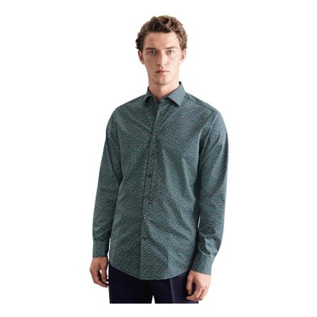 Seidensticker Jersey shirt Regular , Blauw , Heren , Maat: L