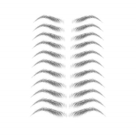 Kulmakarvojen tarrat fake tatuointi Musta 11 paria