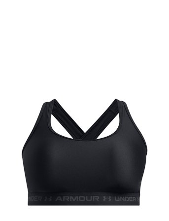 Crossback Mid Bra& Black Under Armour