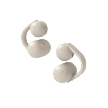 Sony-LinkBuds Clip Open - Cream-Åpne ørepropper med komfortabel klipsdesign-Head & earphones-In-ear-hodetelefoner