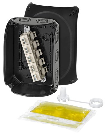 Hellermann Tyton WP 1010 B Kopplingsdosa gelfylld, 10 mm², 130x180 mm, Installationsmaterial