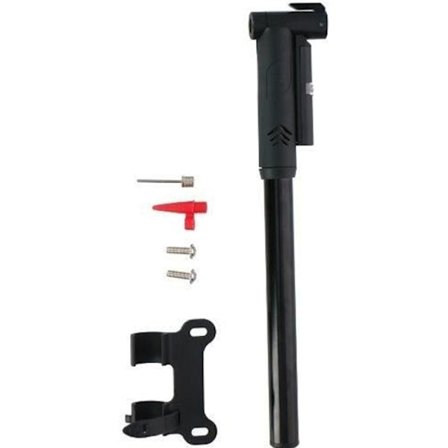 Cykelpumpe - Dunlop - Sort manometer - Sort farve - Unisex - Til voksne