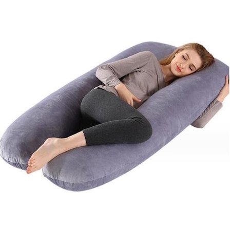 Graviditetsstøttende U-formet Pute for Sidensoving