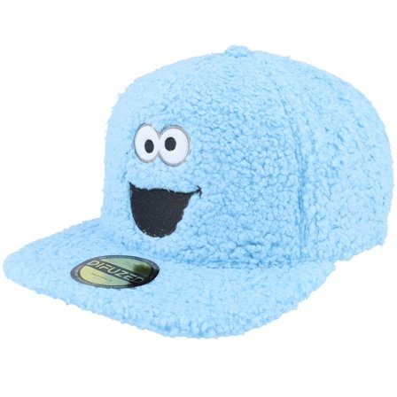 Difuzed - Blå snapback Keps - Sesame Street Cookie Monster Blue Strapback @ Hatstore