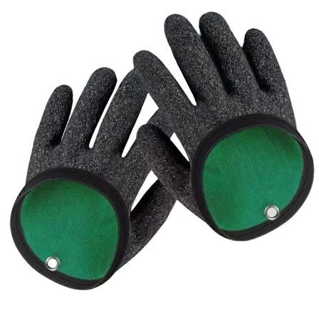 Venstre og høyre profesjonell fiskegrephanske i lateks