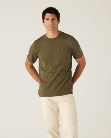 Lexington Klassisk økologisk bomull logo t-skjorte, mørkegrønn