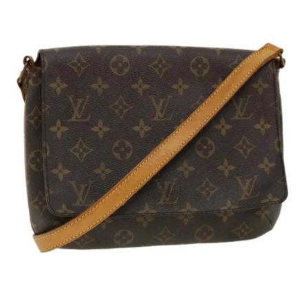 Louis Vuitton Vintage, Pre-owned Canvas louis-vuitton-bags Bruin, unisex, Maat:ONE Size