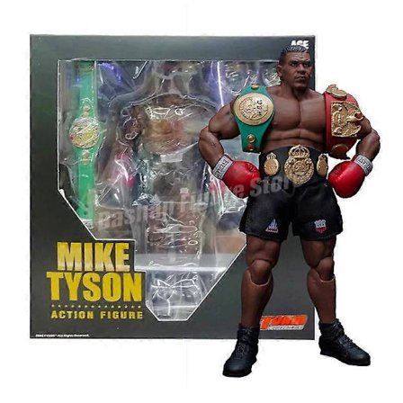 18 cm Boksemester Mike Tyson Action Figur PVC Samlerdukke Final Round Bokser Tyson Figur Med Bælte Model Legetøj Gaver