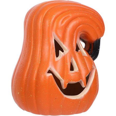 Græskarlygte Dekoration LED Belyst Græskardekoration Lysende Græskar Halloween Græskar Pæl Lys LED Jack o Lantern Plastik