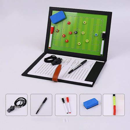 Sammenleggbar Fotball Magnetisk Taktikk Coaching Board Fotball Magnetisk Trener Board Mappe - Bærbar Taktikk Board