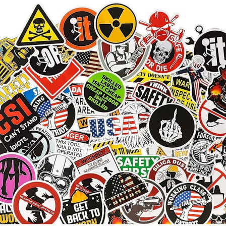 300 kpl Kovaa Kypärää Tarroja Hauskoja Tarroja Työkalupakkiin Kypärään Hitsaukseen Rakentamiseen Ammattiliittoon Rauta-työläiseen Sähkömieheen 