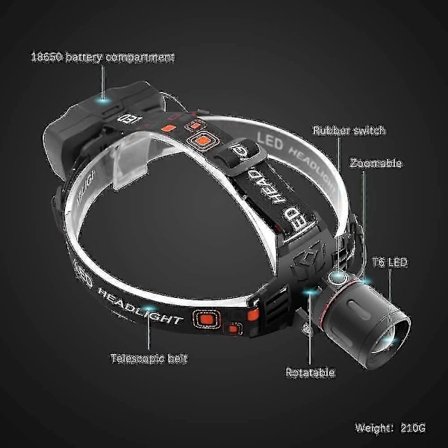 Grønn hodelykt for nattsyn, supersterk grønn hodelykt USB oppladbar LED jakt hodelykt
