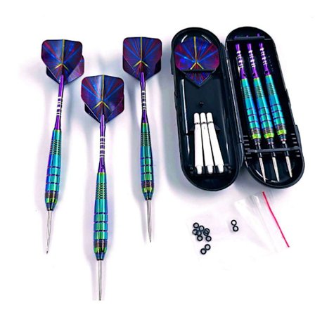 Steel Tip Dartsett, 3 Pakk Profesjonelle Dartpiler med 6 Premium Aluminiumskaft