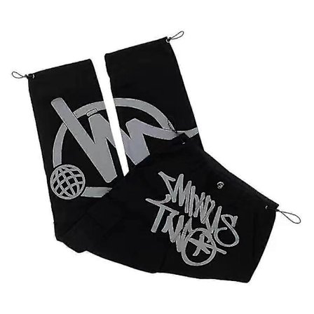 Bukser Minus-to Hip-hop Retro Herrebukser, Sommer Casual Lige Bukser, Printede Løse Neutrale Bukser-WELLNGS