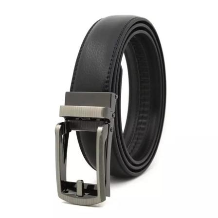 Skärp I Riktigt Läder För Män I Brunt Svart 125 Cm, Justera Själ Black One Size