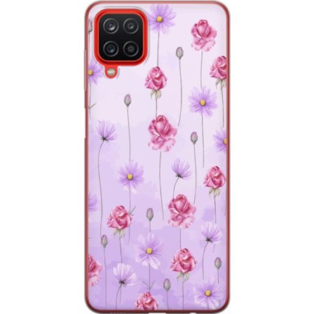 Kompatibel Mobilcover til Samsung Galaxy A12 Petal Reverie Lilac Mist