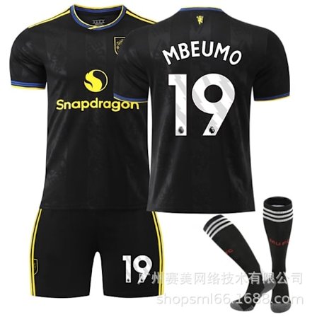 Manchester United 2025/26 Tredje Børnefodboldtrøje Nr. 19 Mbeumo