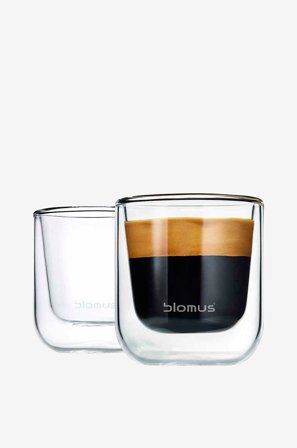 Blomus - Espresso-lasit Nero 80 ml, 2/pakk. - Läpinäkyvä - Kupit & mukit - - Homeroom
