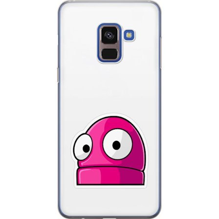 Kompatibel Mobilcover til Samsung Samsung Galaxy A8 (2018) Rosa tegneseriefigur med store øjne i legende og humoristisk stil