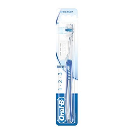 Spazzolino Manuale Medio Oral-B 1 2 3 Indicator Misura 40