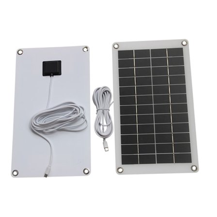 12V Solcellecontroller Solpladeadapter 10W Solpanel til Telefon Bil