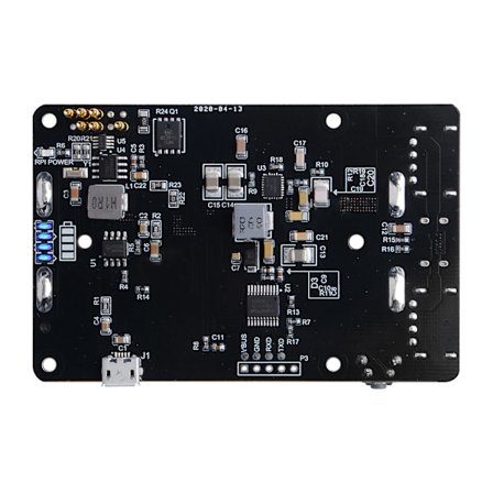 LED-kulomometerlampa, UPS RTC, batteri, LED-indikator, power , 2 USB -portar, för Raspberry Pi